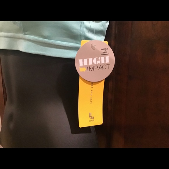 Lole “Alpine bra”, aqua splash heather, NWT, UPF - Picture 2 of 8